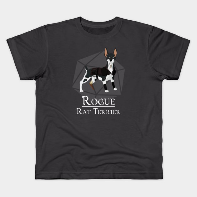 Rogue Rat Terrier Kids T-Shirt by Celestirus